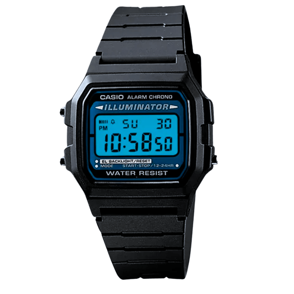 RELOJ CASIO F-105W-1ADF NEGRO AZUL HOMBRE-2