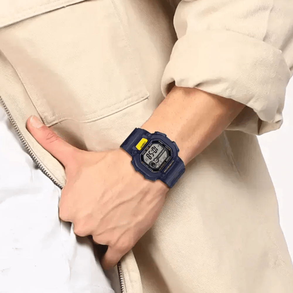 RELOJ CASIO W-737H-2AVDF AZUL AMARILLO HOMBRE-1
