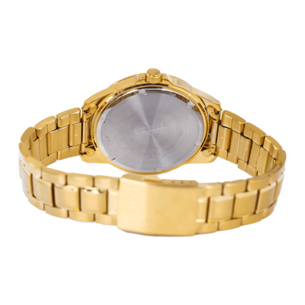 RELOJ SEIKO SUR248P1 DORADO QUARTZ HOMBRE DIAL BLANCO-4