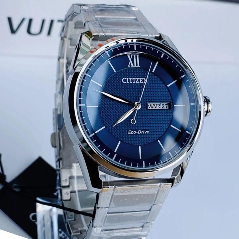 Reloj Citizen Eco-Drive AW0081-54L Plateado Dial Azul Acero Hombre-3