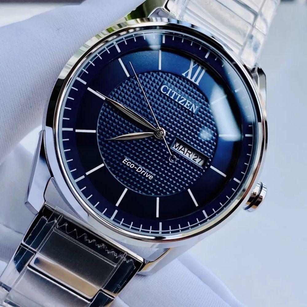 Reloj Citizen Eco-Drive AW0081-54L Plateado Dial Azul Acero Hombre-4