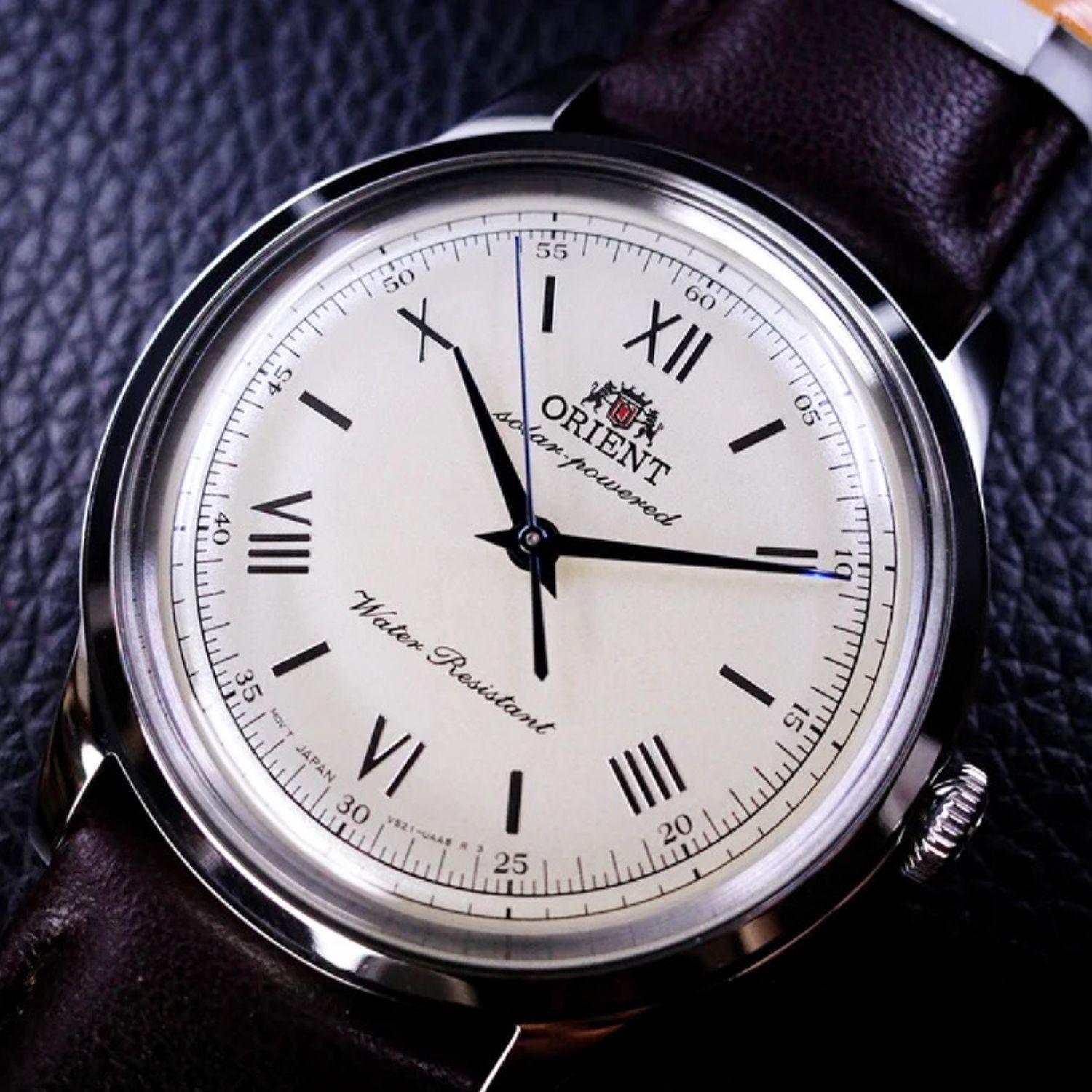 Reloj Orient Bambino RA-WK0003G10B Solar Quartz Clásico Plateado Hombre-2