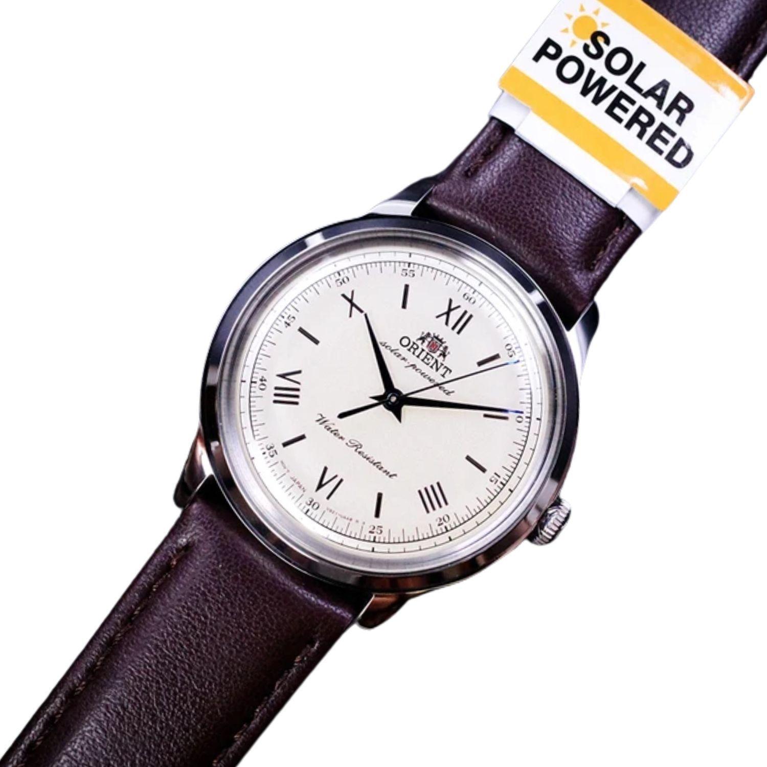 Reloj Orient Bambino RA-WK0003G10B Solar Quartz Clásico Plateado Hombre-3