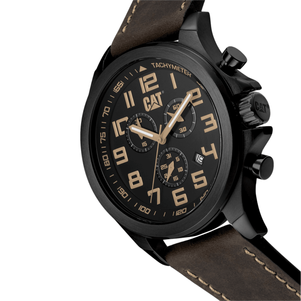 RELOJ CAT PU-263-35-114 OPERATOR CHRONO NEGRO CAFE HOMBRE-0