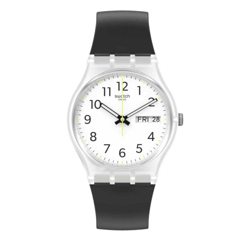 RELOJ SWATCH GE726 RINSE REPEAT BLACK NEGRO-0