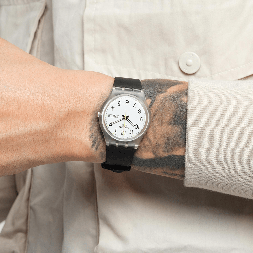 RELOJ SWATCH GE726 RINSE REPEAT BLACK NEGRO-1
