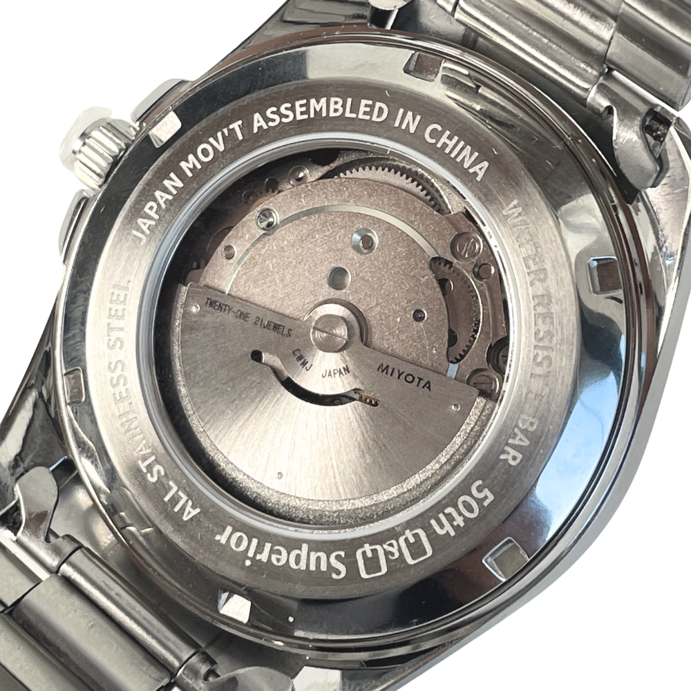 RELOJ Q&Q S23A-506VK 50 ANIVERSARIO Q&Q AUTOMÁTICO PLATEADO HOMBRE-3