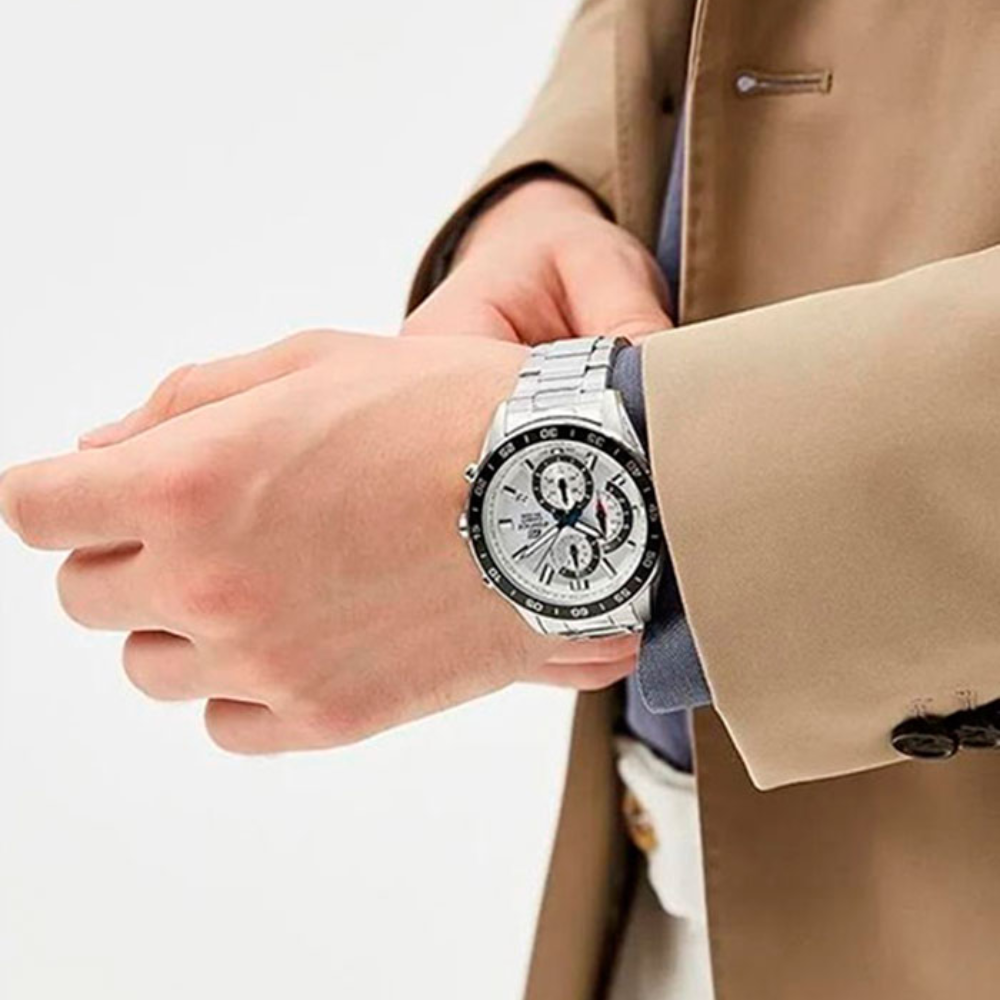 RELOJ CASIO EDIFICE EFV-550D-7AVUDF PLATEADO HOMBRE-2