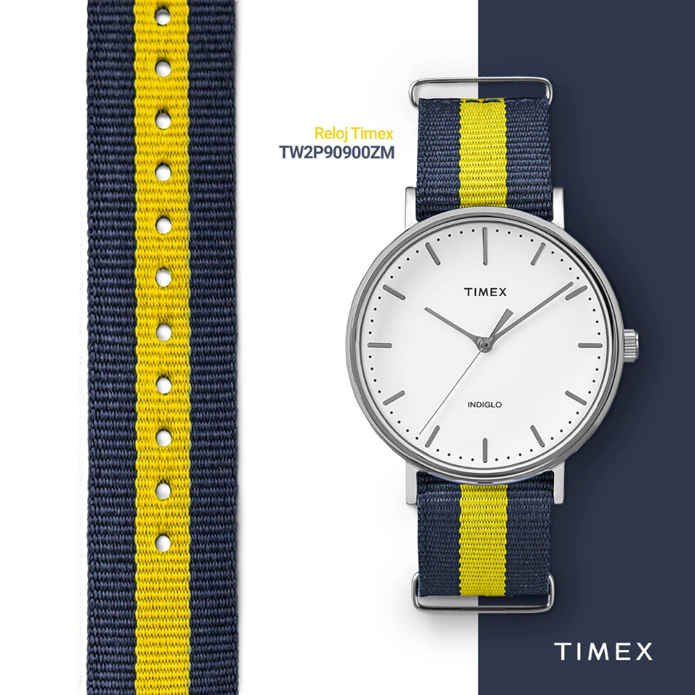  -0% RELOJ TIMEX WEEKENDER TW2P90900ZM INDIGLO PLATEADO UNISEX-4