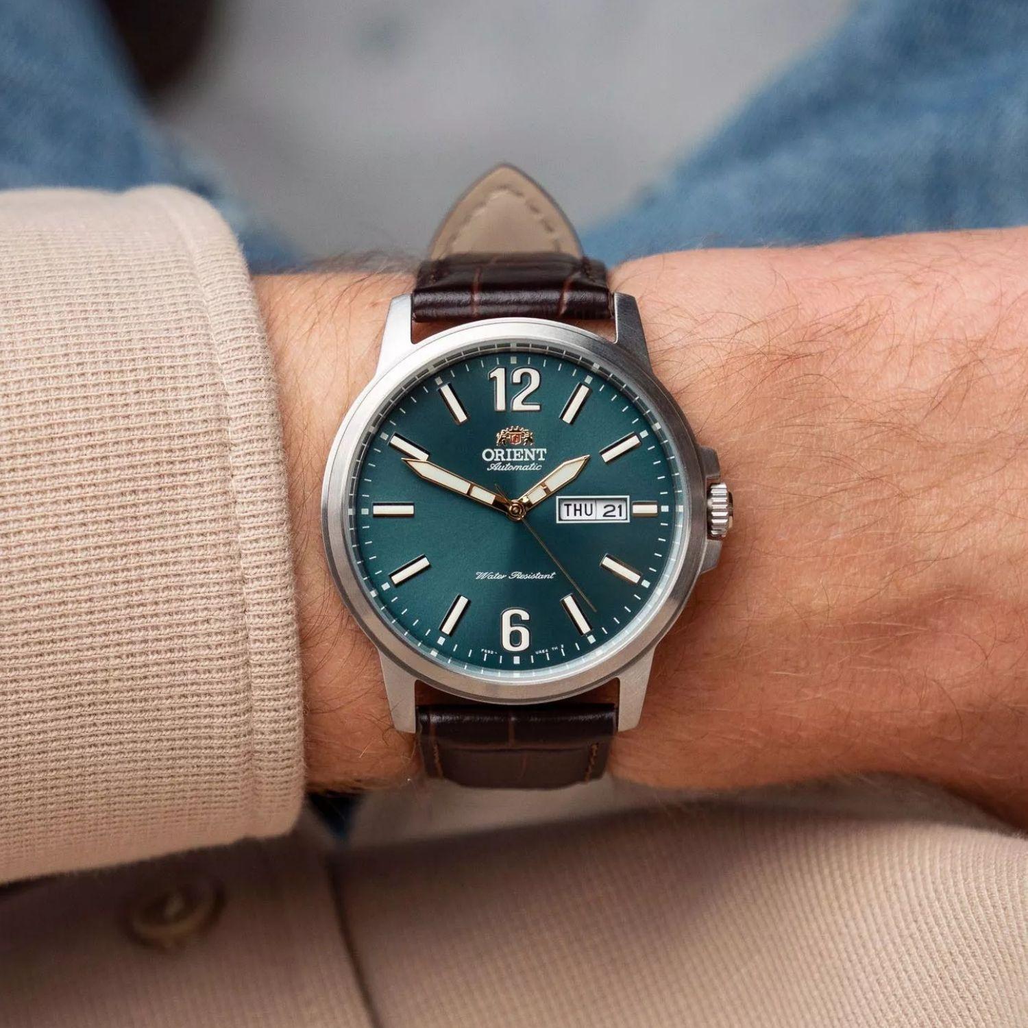 Reloj Orient RA-AA0C06E39B Automático Clásico Plateado Verde Hombre-2