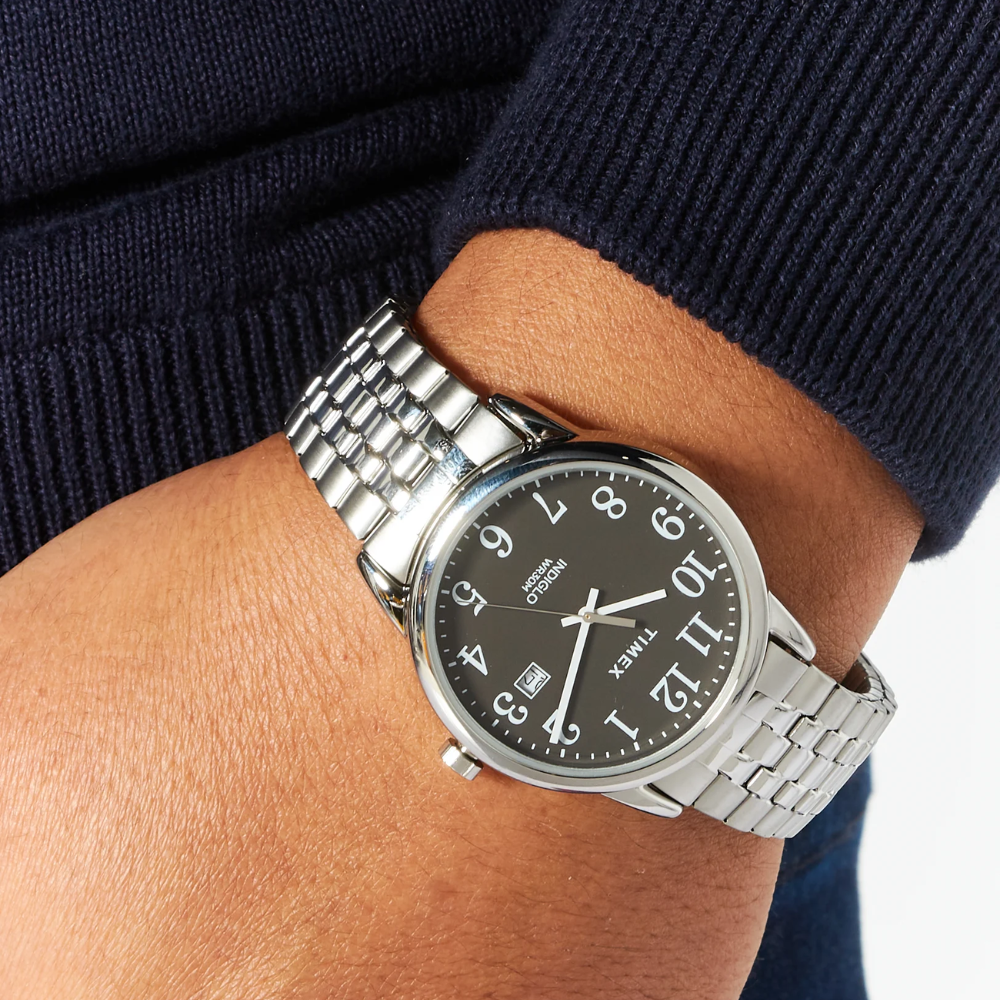 RELOJ TIMEX TW2V40200 INDIGLO PLATEADO HOMBRE-2