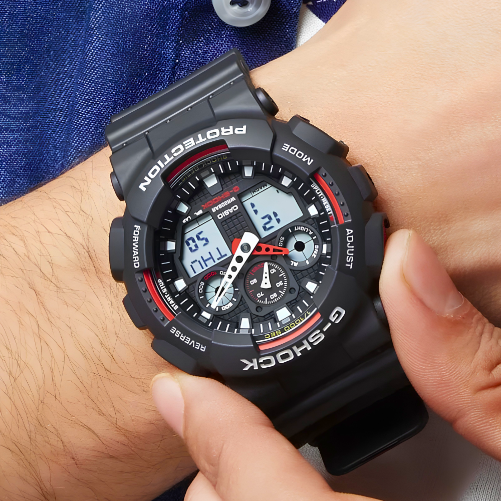 Reloj Casio G-Shock GA-100-1A4DR Análogo-Digital Táctico Hombre-2