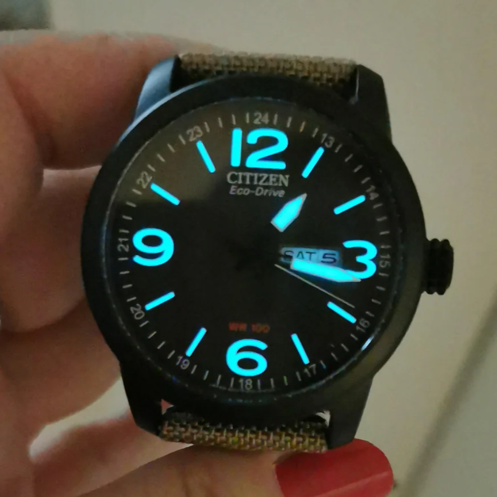 RELOJ CITIZEN BM8476-23E ECO-DRIVE NEGRO BEIGE HOMBRE-2