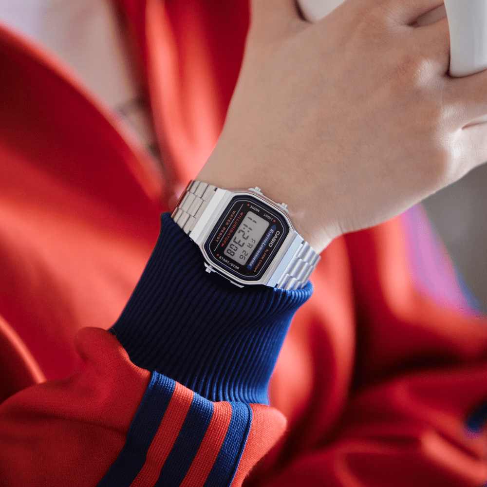 RELOJ CASIO A168WA-1WDF PLATEADO UNISEX-3
