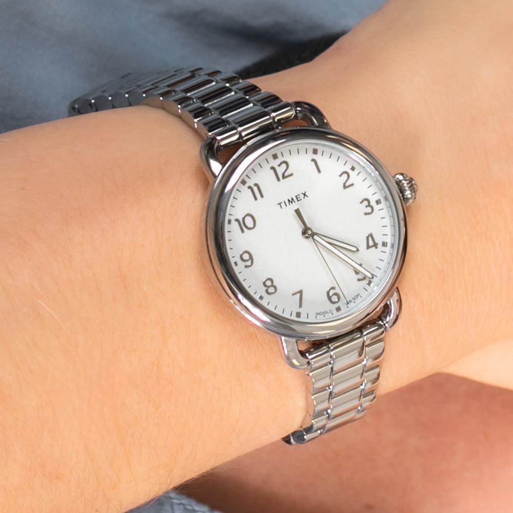 RELOJ TIMEX TW2U13700 INDIGLO PLATEADO MUJER-4