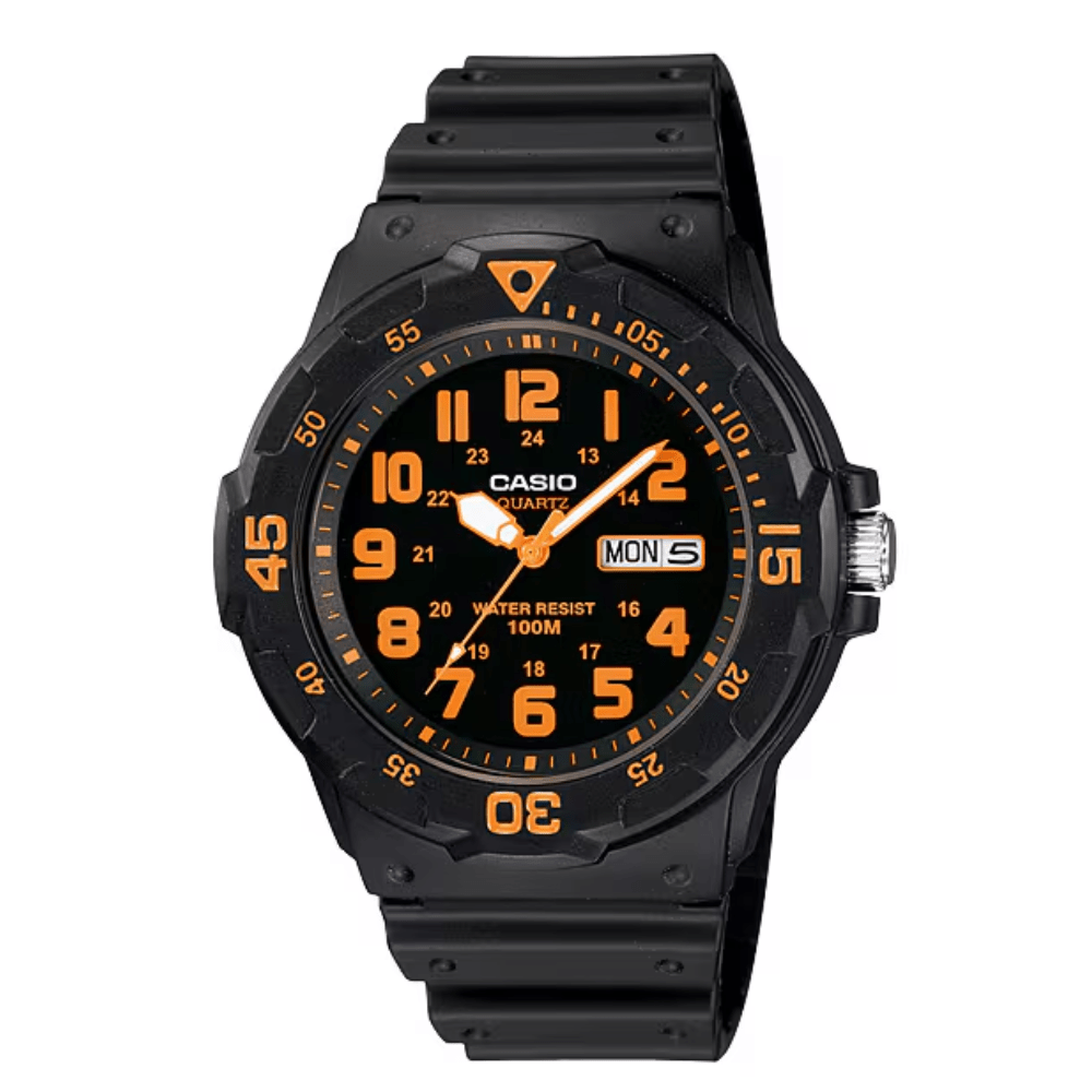 RELOJ CASIO MRW-200H-4BVDF NEGRO NARANJO HOMBRE-0
