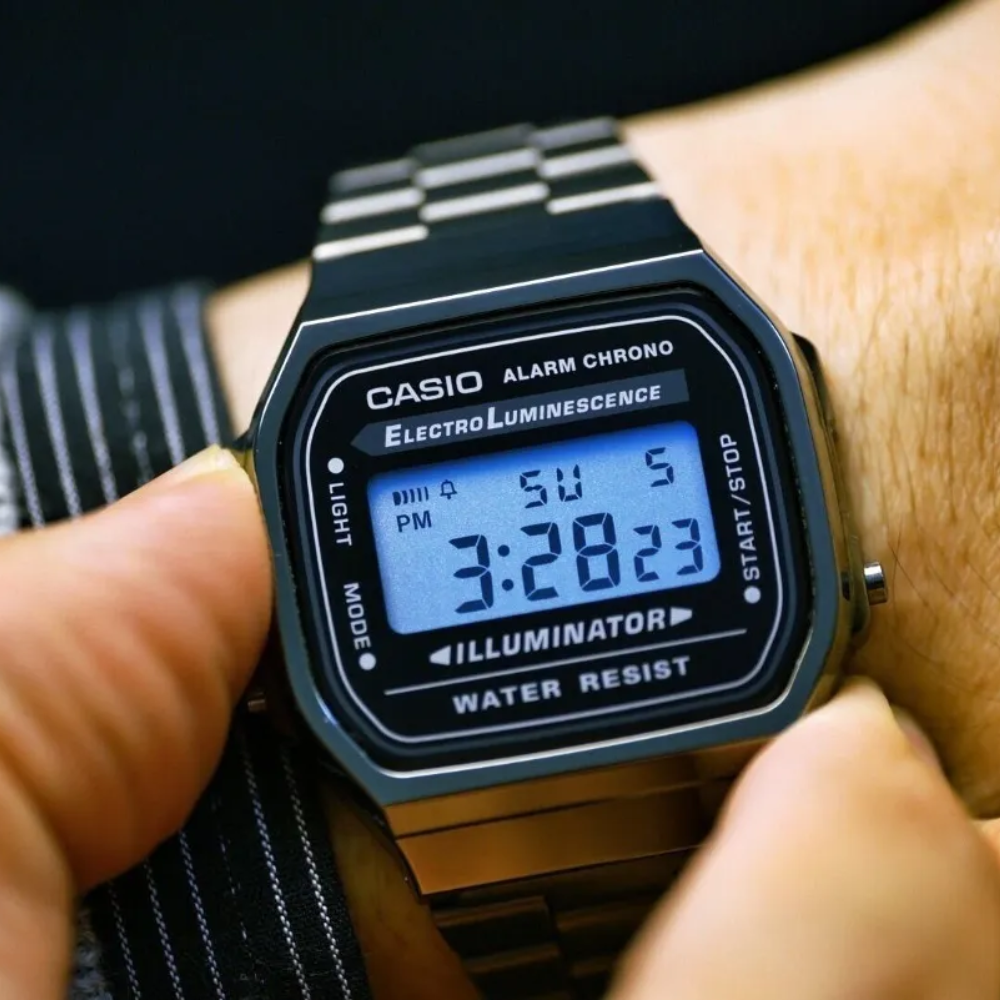 RELOJ CASIO A168WGG-1ADF PLATEADO VINTAGE PLATEADO UNISEX-2