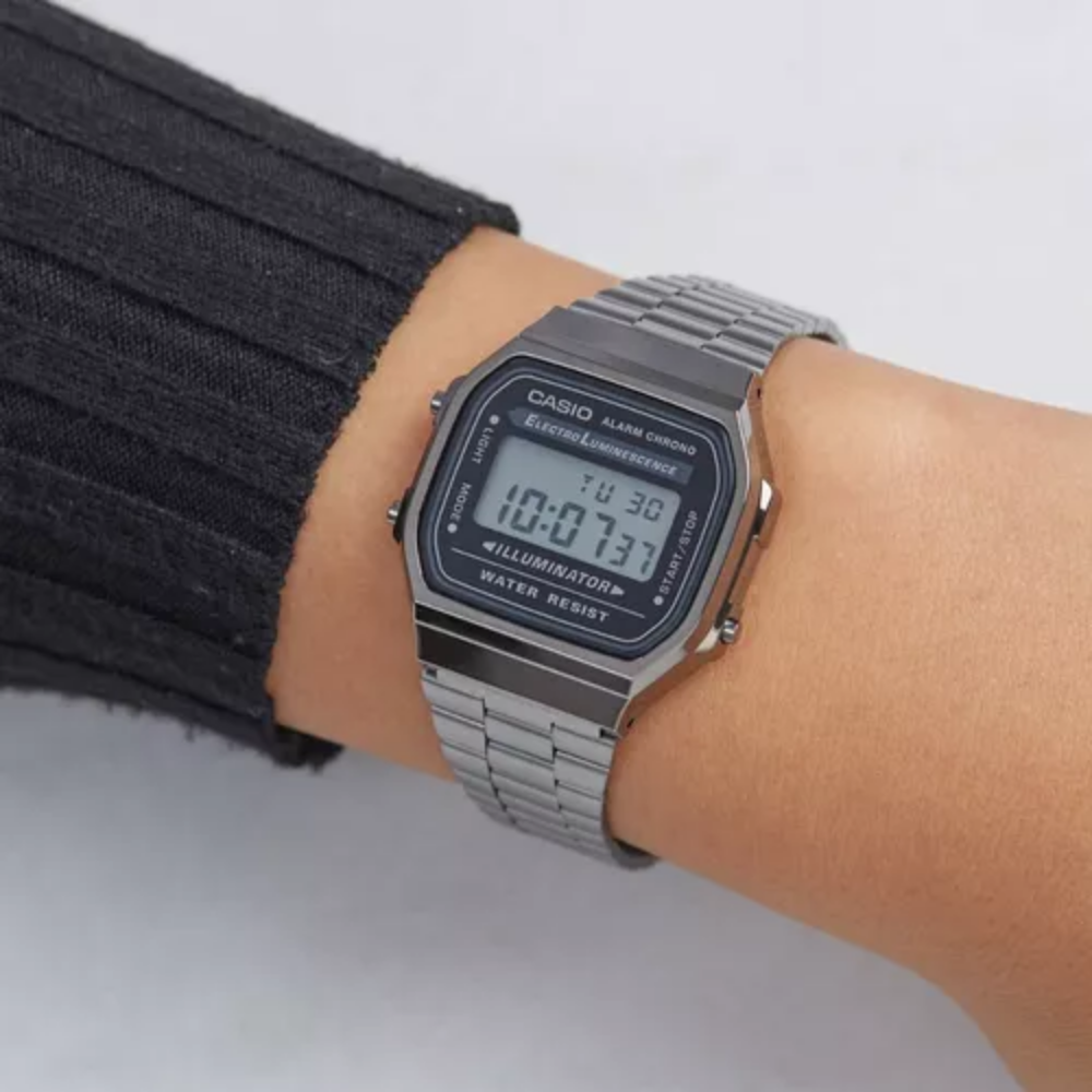 RELOJ CASIO A168WGG-1ADF PLATEADO VINTAGE PLATEADO UNISEX-3
