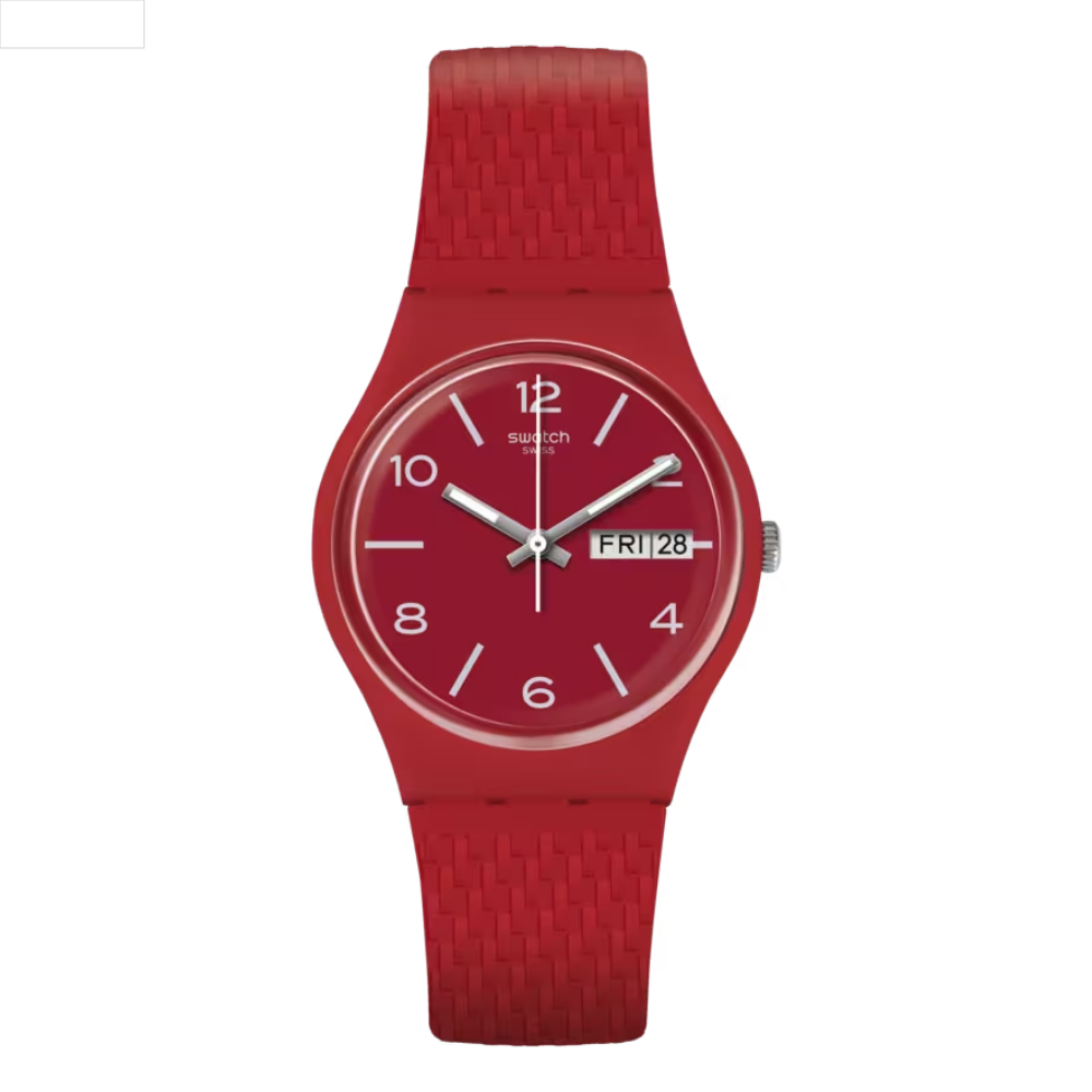 RELOJ SWATCH GR710 LAZERED ROJO UNISEX-0