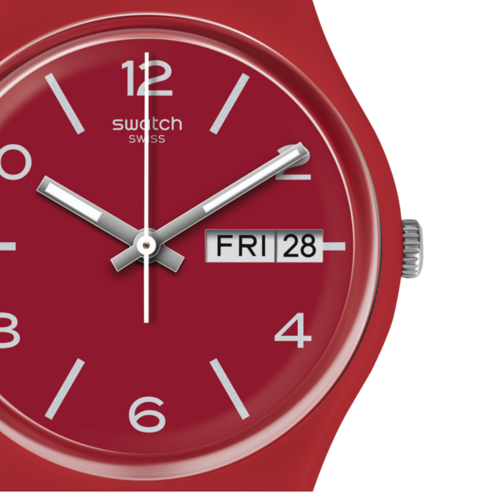 RELOJ SWATCH GR710 LAZERED ROJO UNISEX-1