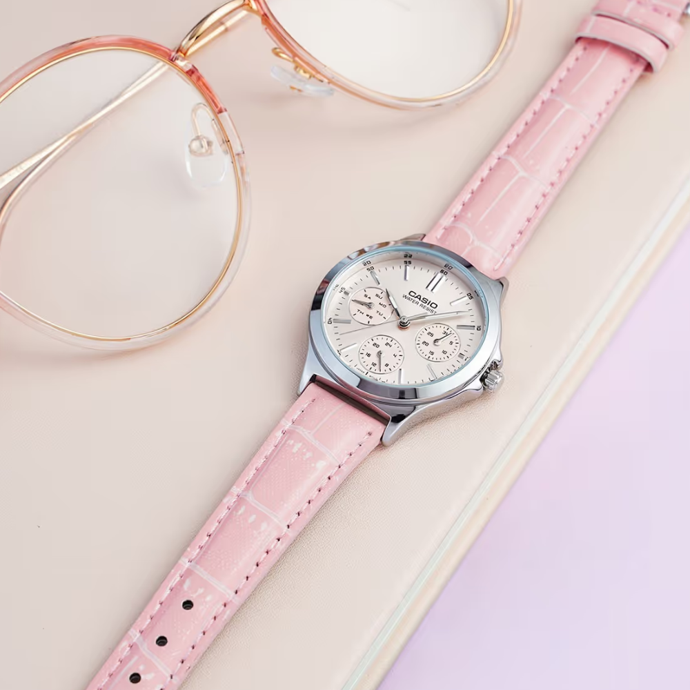 RELOJ CASIO LTP-V300L-4AUDF PLATEADO MUJER-2