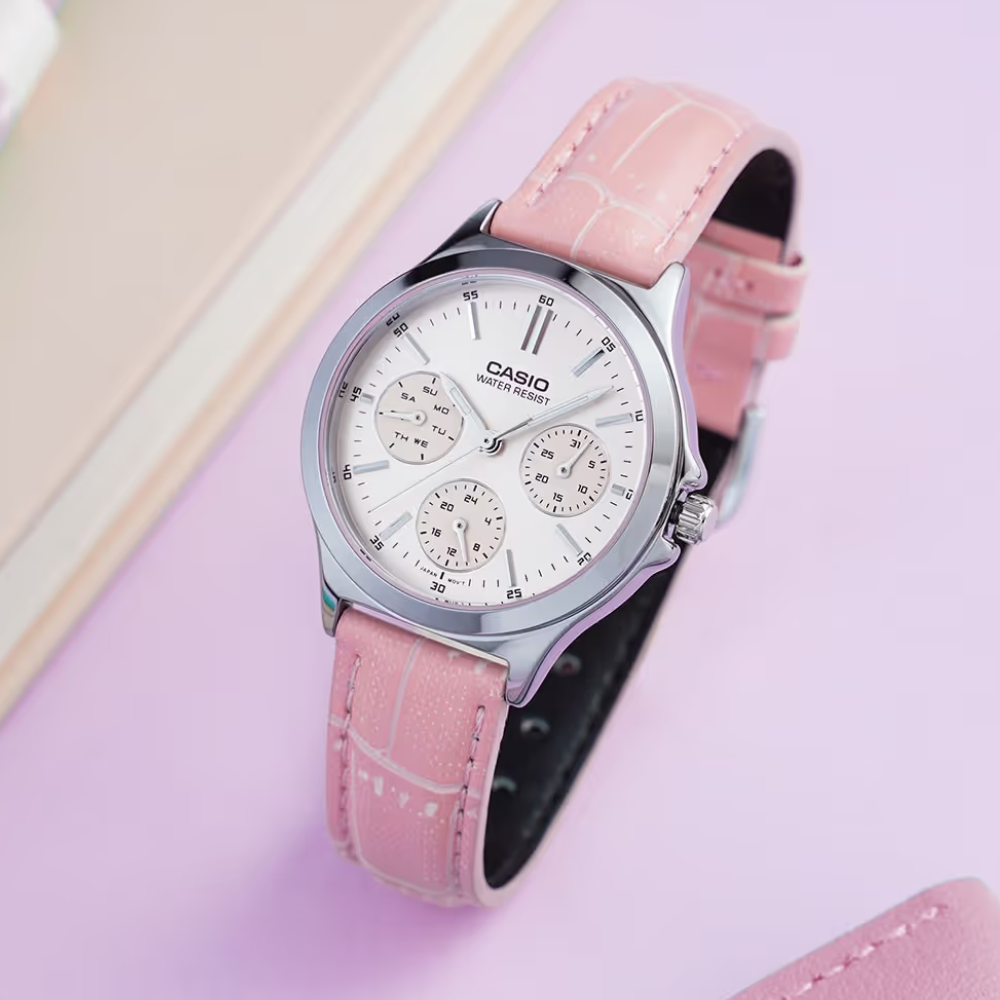 RELOJ CASIO LTP-V300L-4AUDF PLATEADO MUJER-3