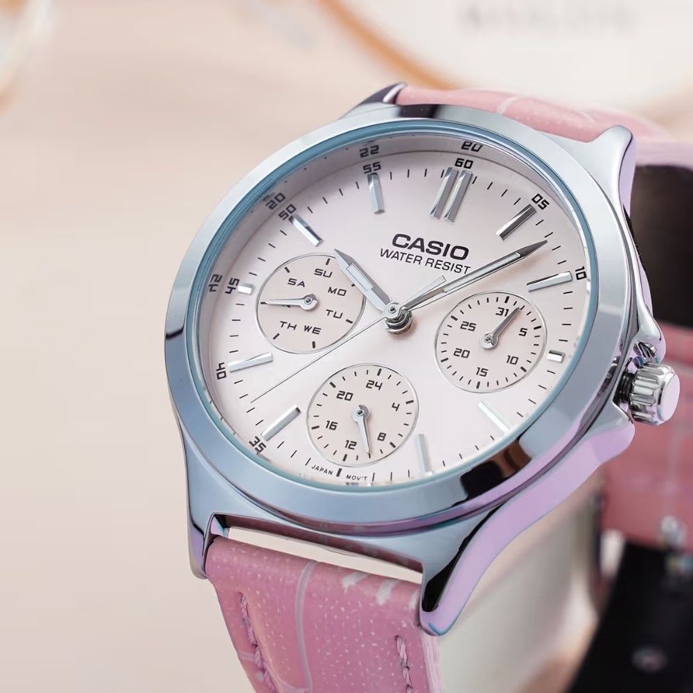 RELOJ CASIO LTP-V300L-4AUDF PLATEADO MUJER-4