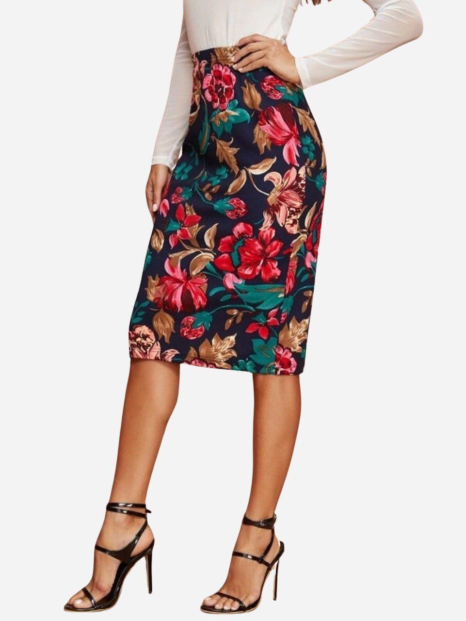 Falda Lapiz estampada-1
