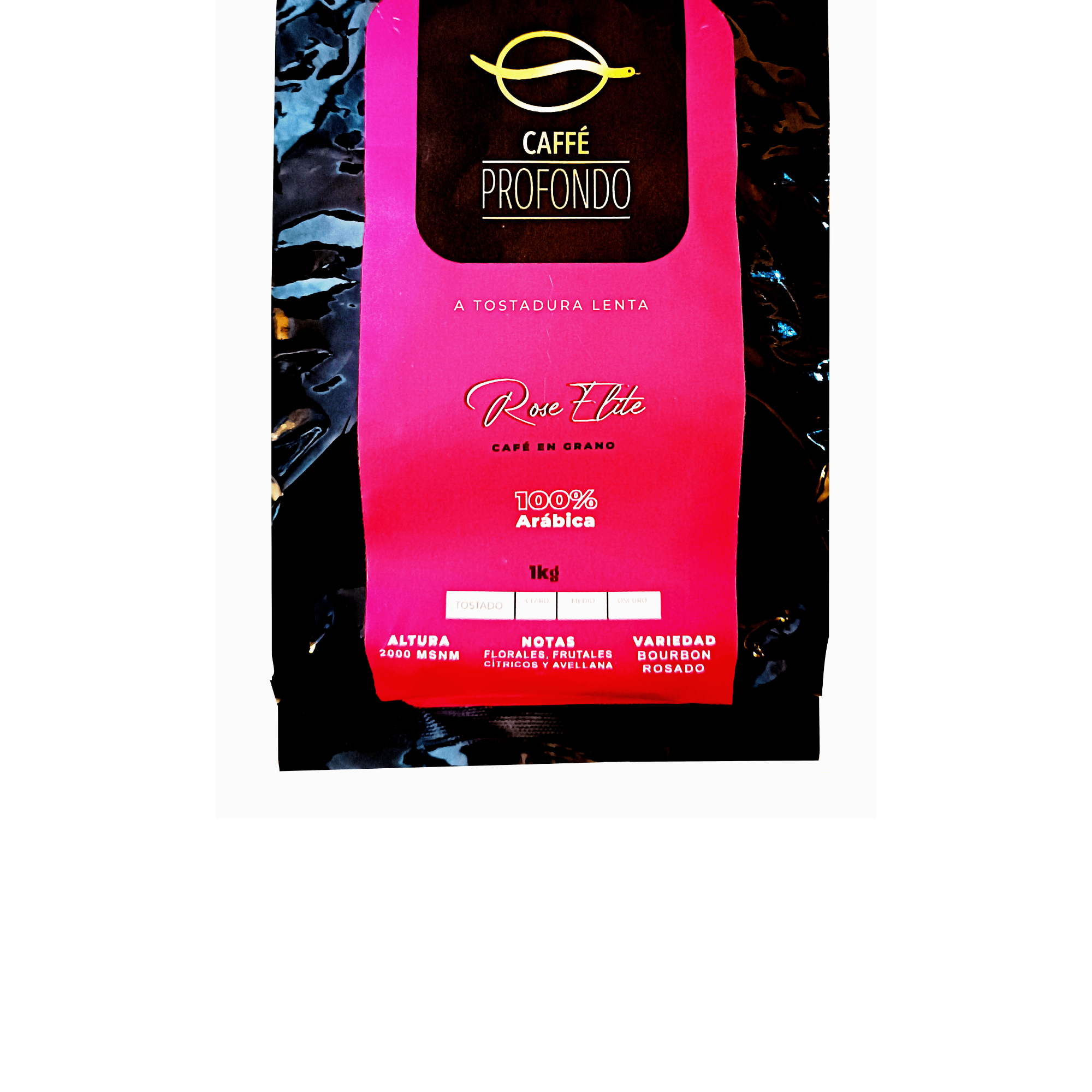 Café en Grano Rose Élite Bourbon Rosado 1Kg Caffe Profondo-1