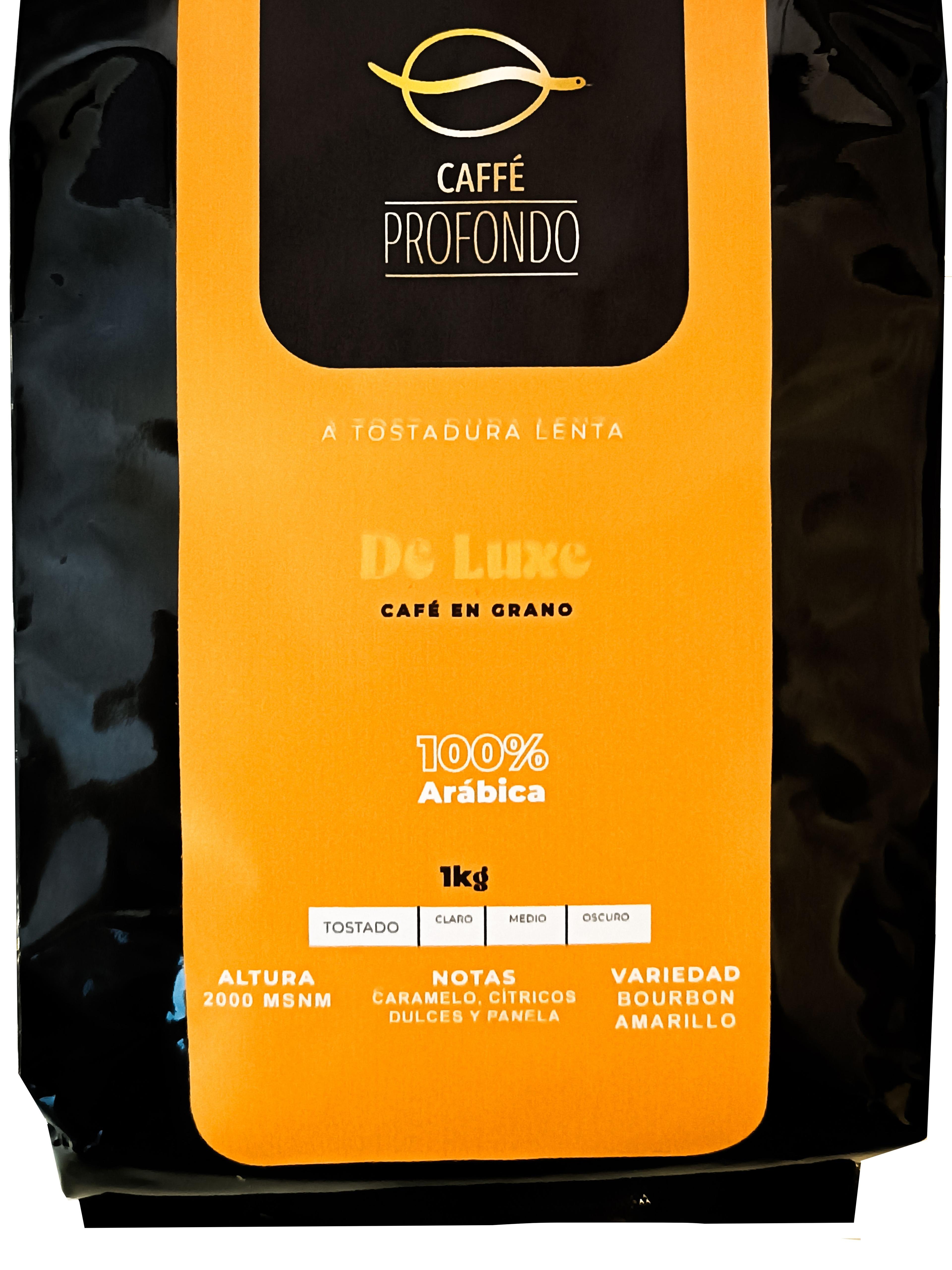 Café en Grano De Luxe Bourbon Amarillo 1 Kg, Caffe Profondo-1