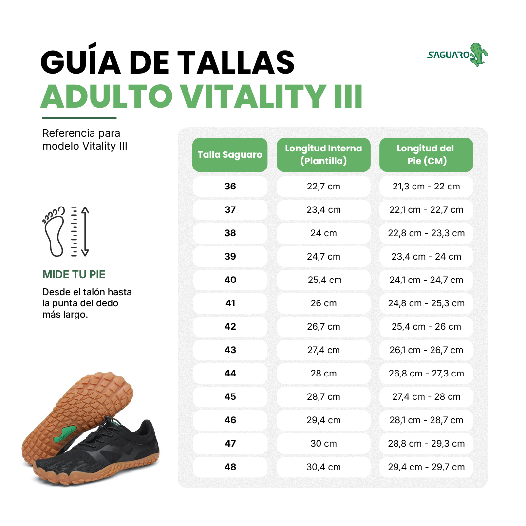 Zapatilla Barefoot Saguaro Vitality 3 Deportiva Hombre Mujer-4