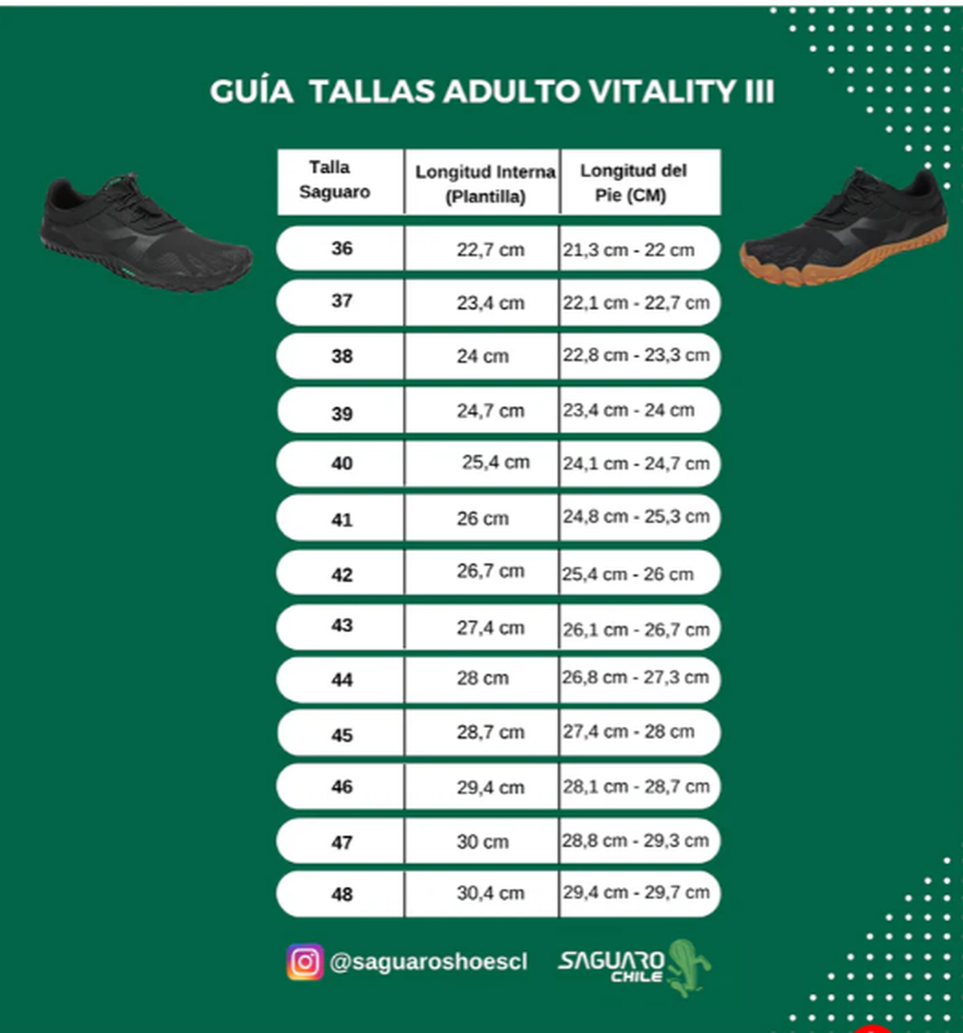 Calzado Minimalista Barefoot Sport Saguaro Vitality 3-4