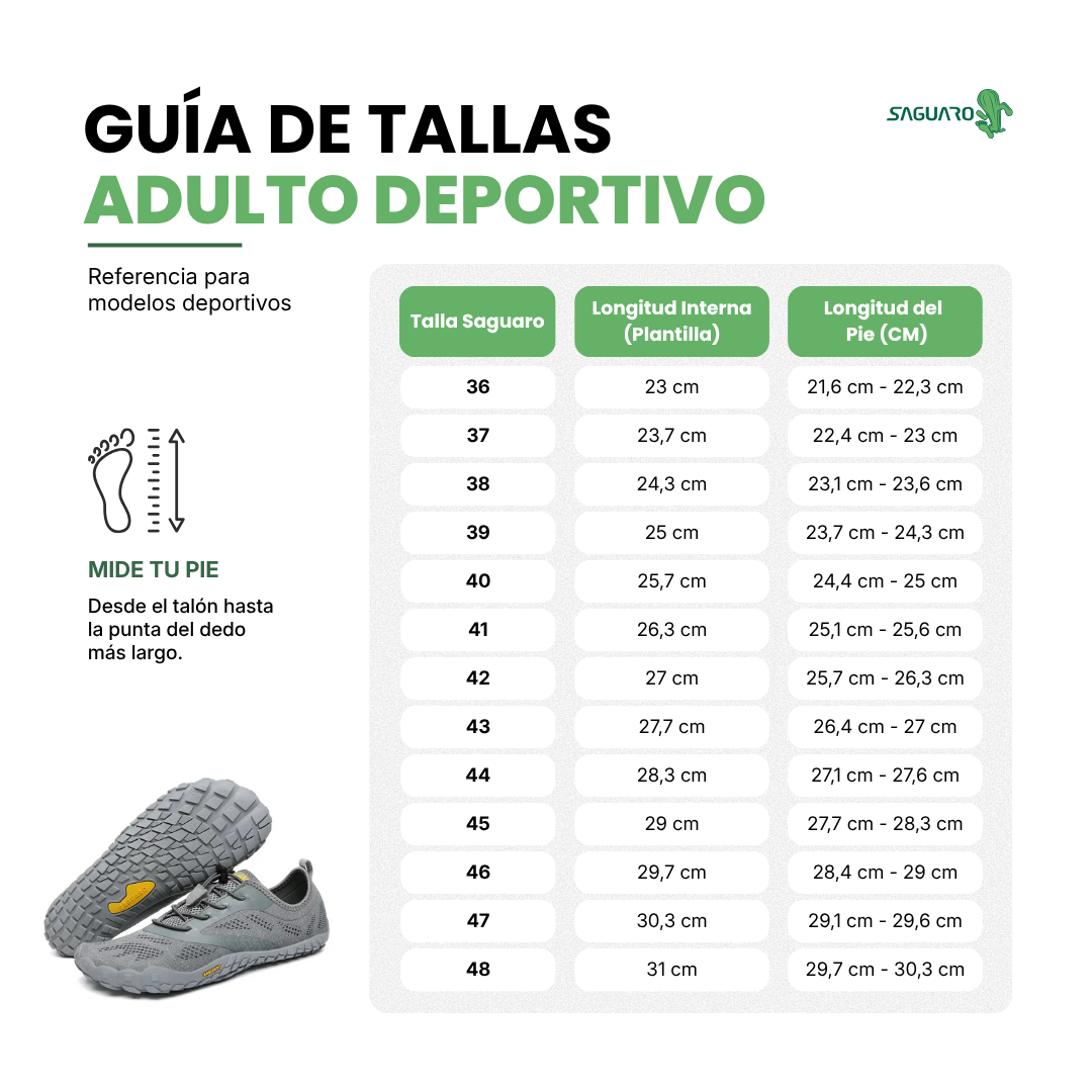 Zapatillas Barefoot Saguaro Smart 1 Deportivas Hombre Mujer-4