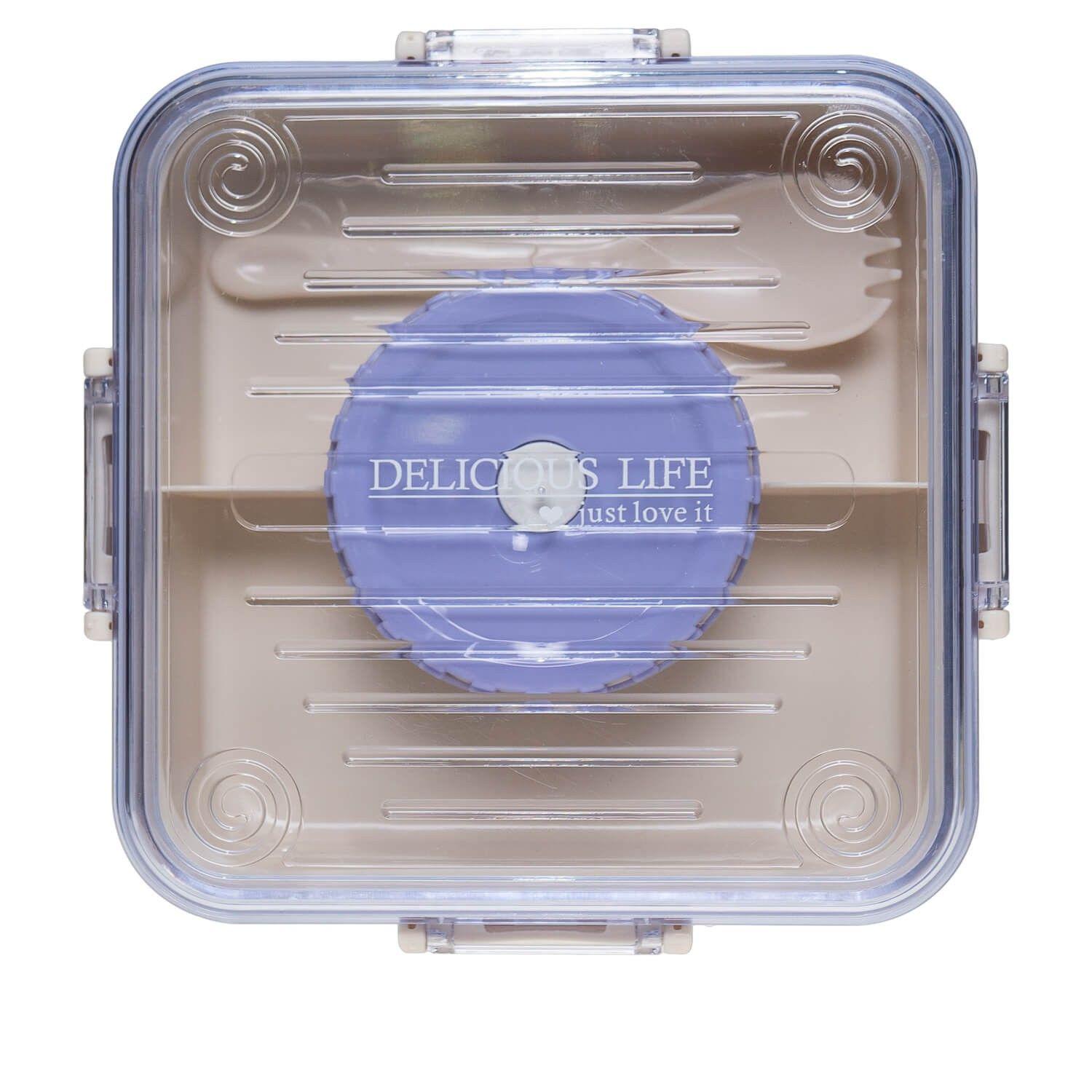 Lonchera Bento Box Cuadrada Lila Topsoc-1