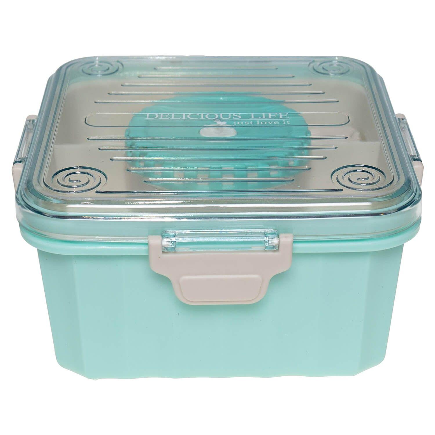 Lonchera Bento Box Cuadrada Verde Topsoc-0