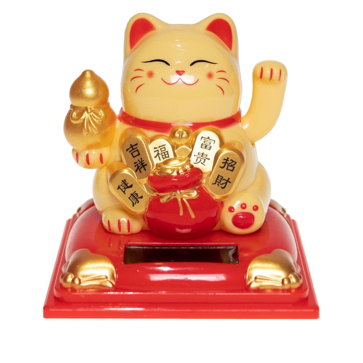 Maneki Neko 8cm Dorado 2 Topsoc-0