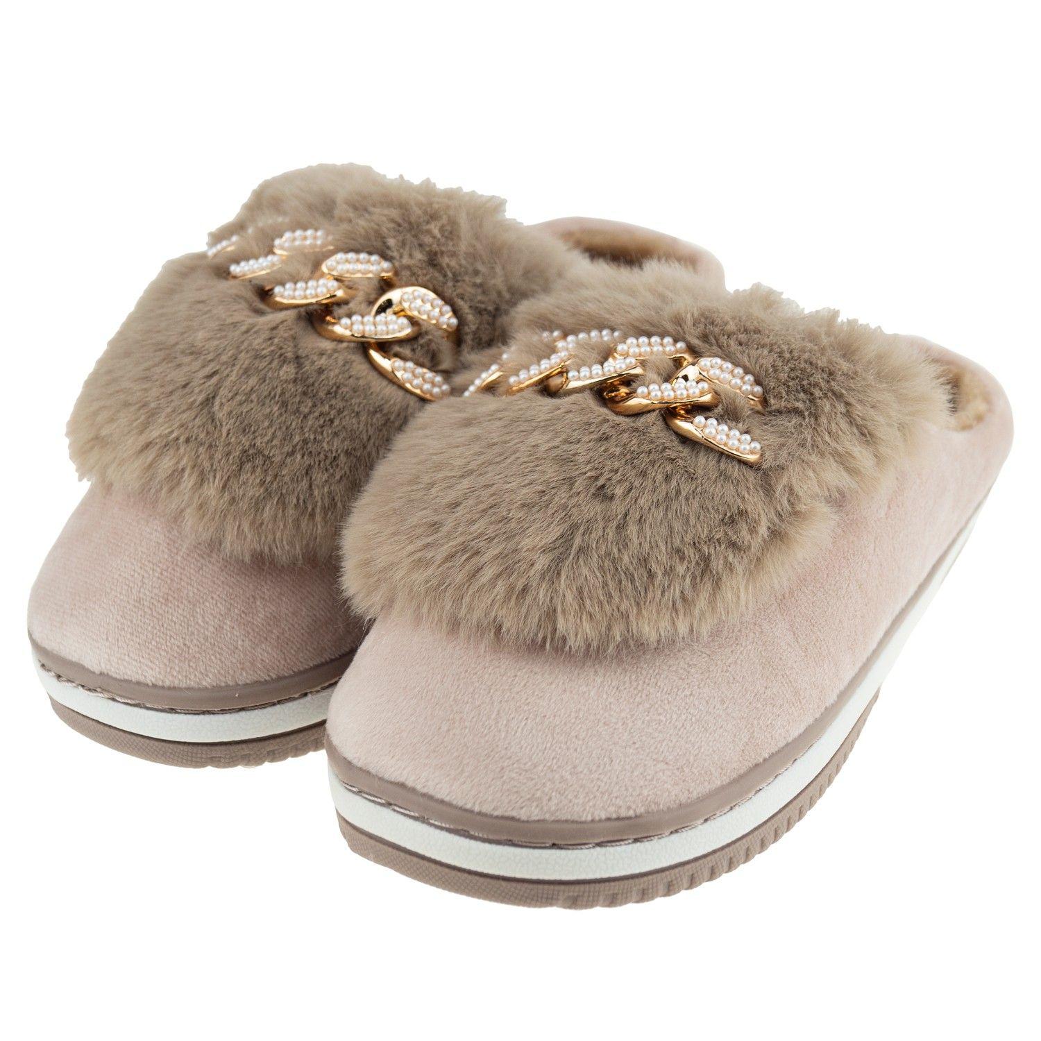 Pantufla Sugar Khaki Mujer Topsoc-0