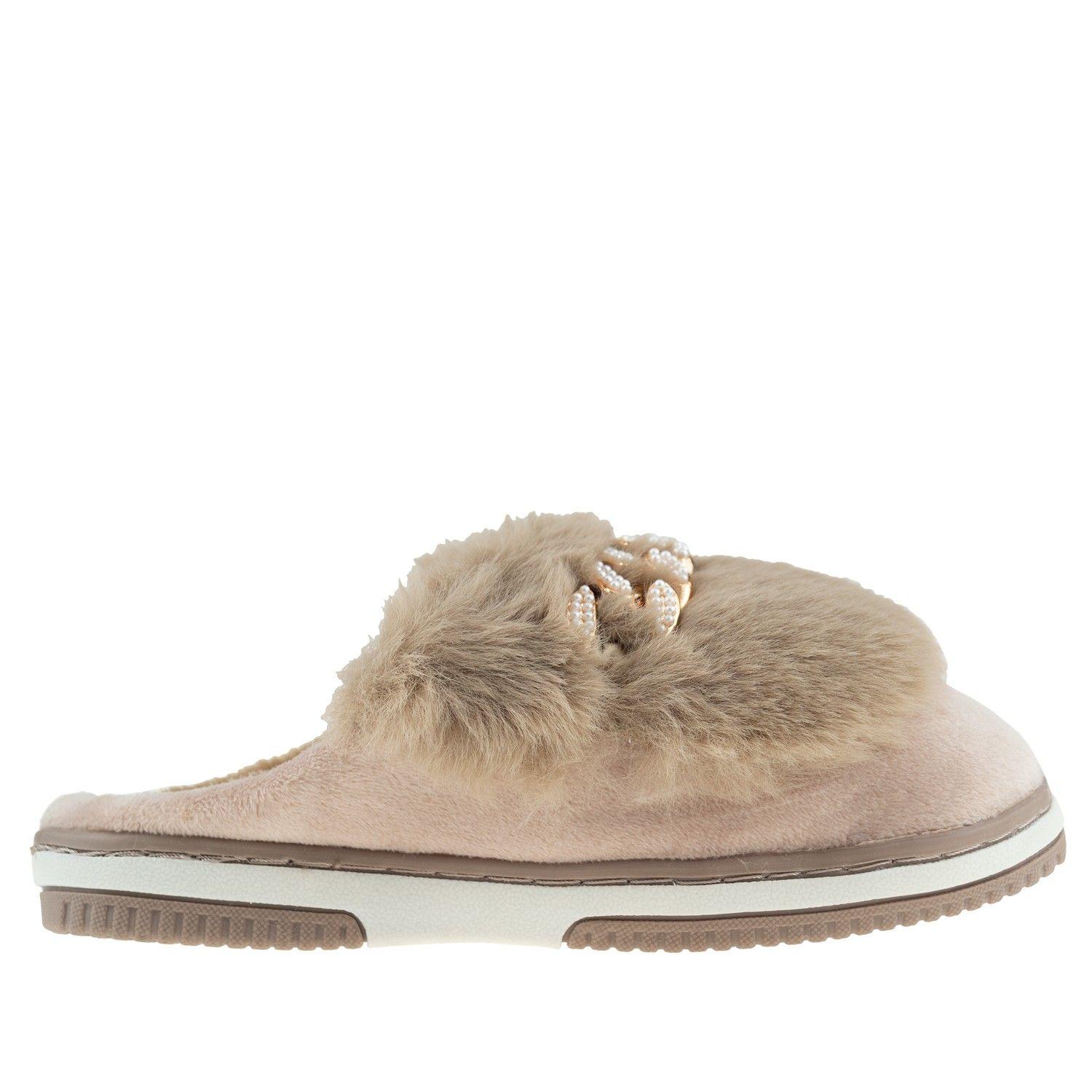 Pantufla Sugar Khaki Mujer Topsoc-1
