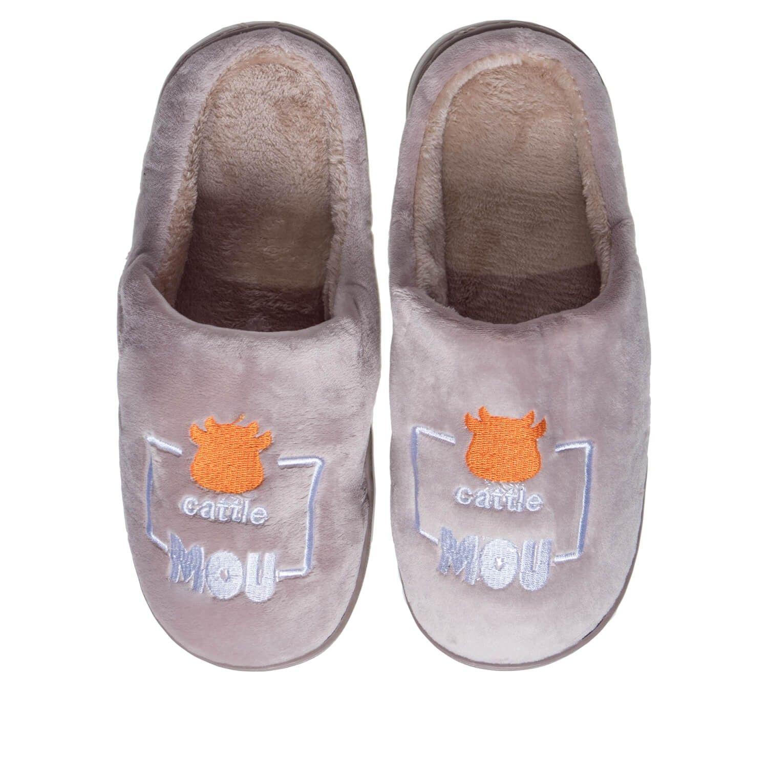 Pantufla Mou Mujer Cafe Topsoc-1