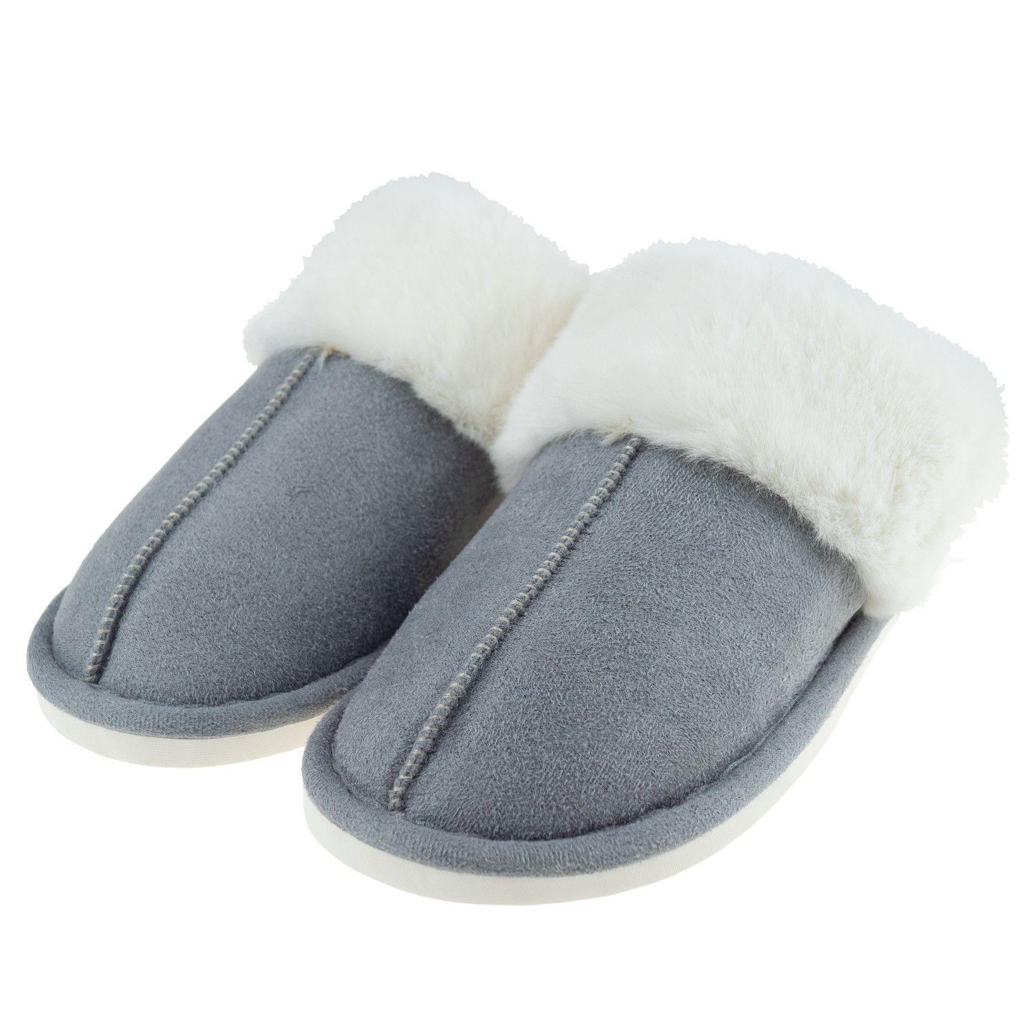 Pantufla Giste Gris Hombre Topsoc-1