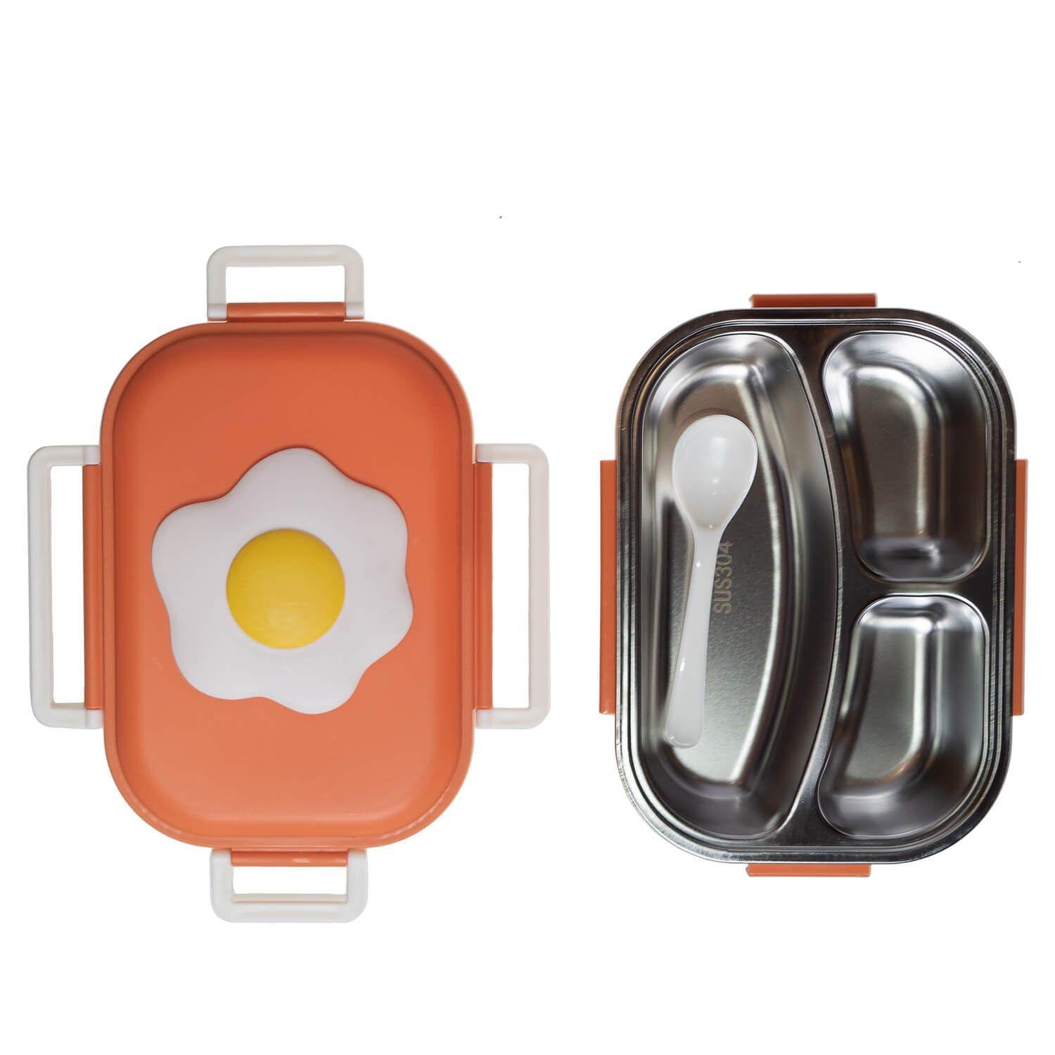 Lonchera Bento Tamago 3 Naranja Topsoc-1