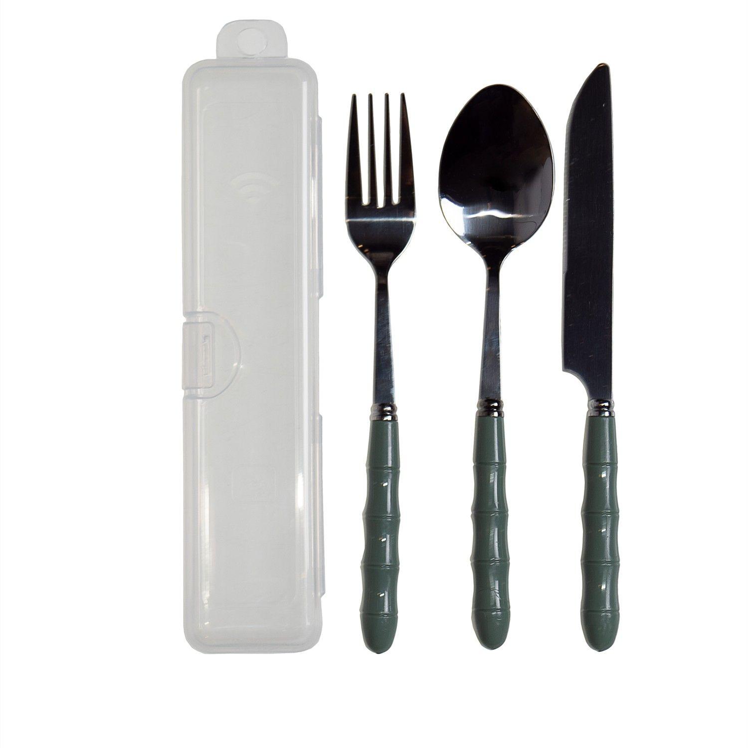 Set Cubiertos 7 Verde Topsoc-0