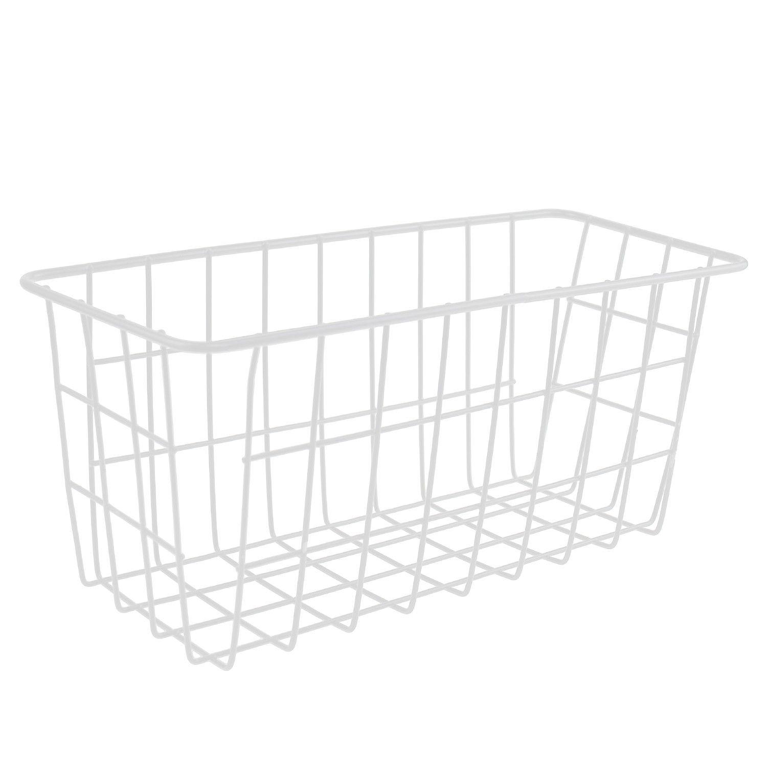 Organizador Canasto Metal Blanco Topsoc-0