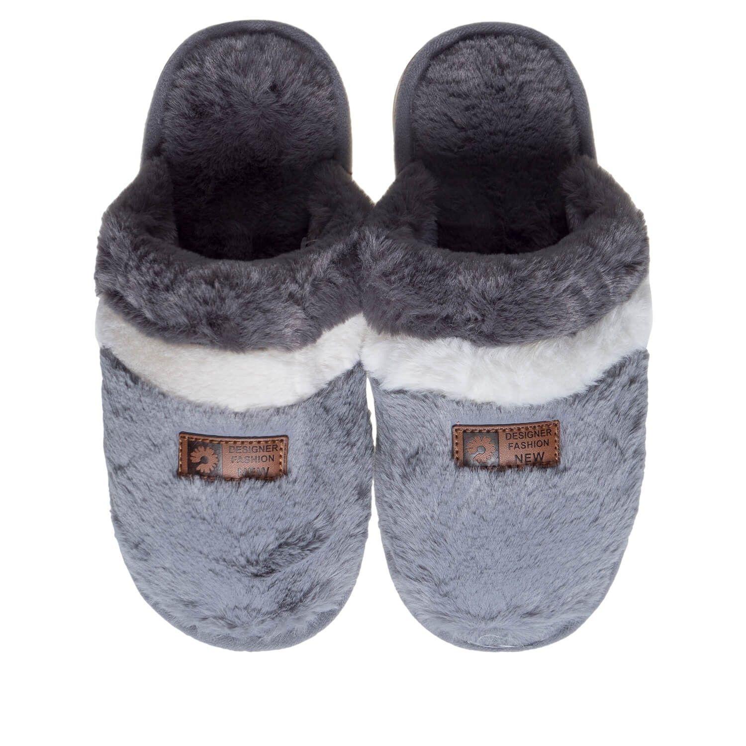 Pantufla Julia Mujer Gris Topsoc-1