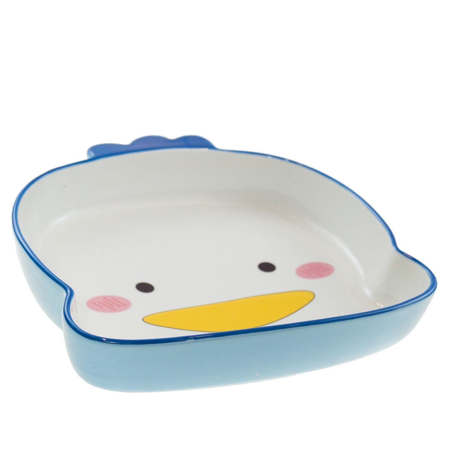 Fuente Cerámica Duck Celeste Topsoc-0