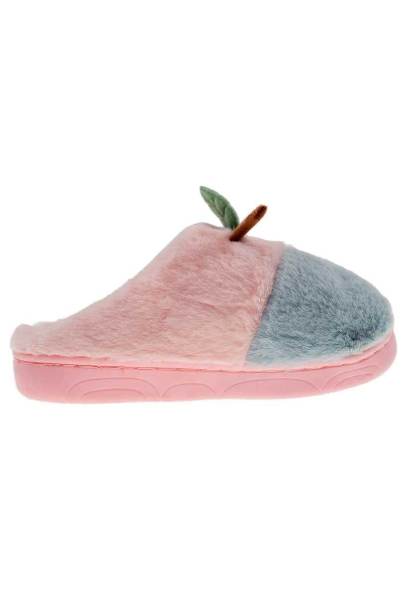 Pantufla Infantil Apple Rosa Topsoc-2