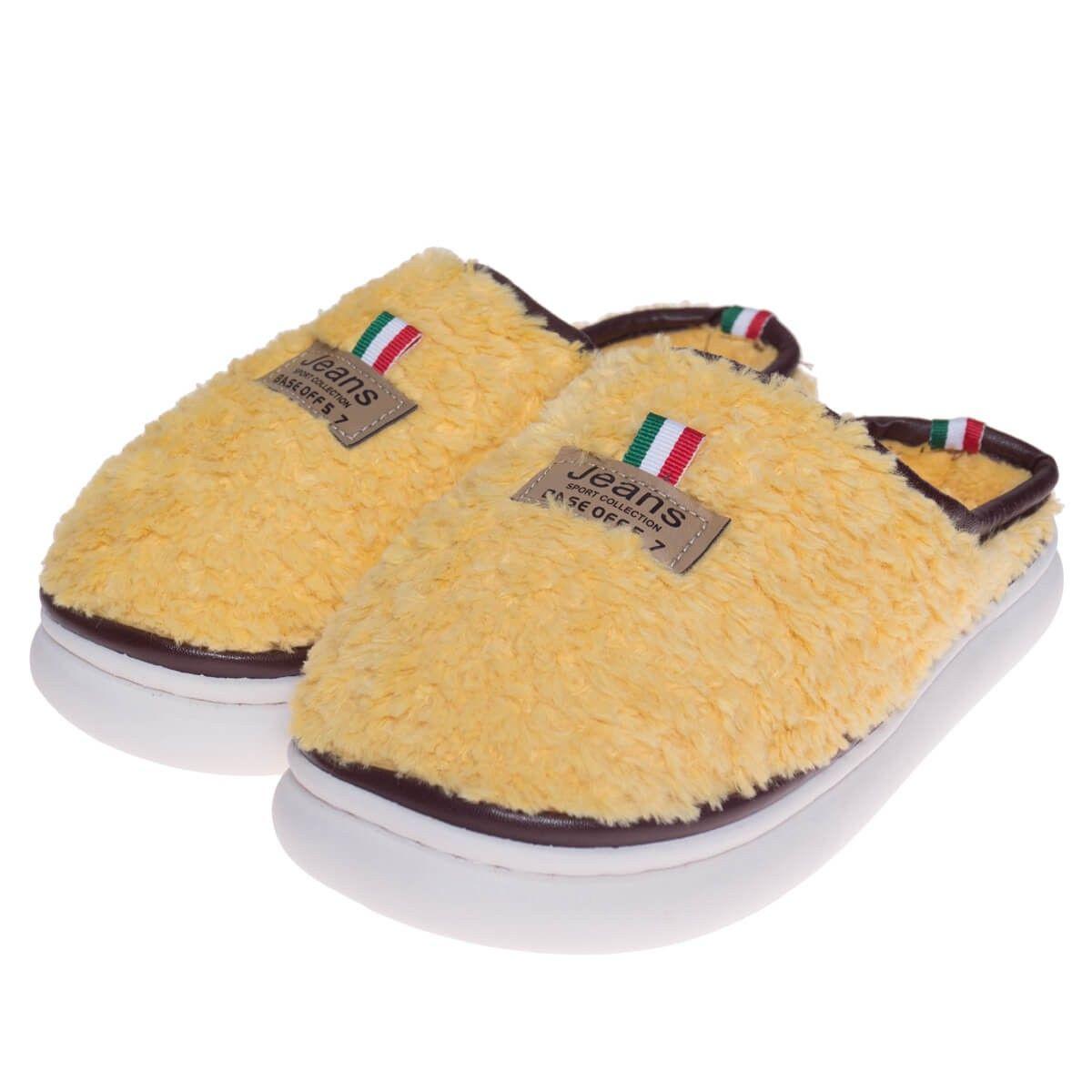 Pantufla Jean Mujer Amarillo Topsoc-0