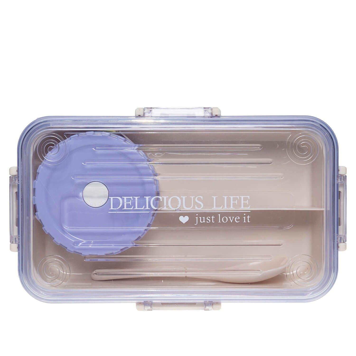 Lonchera Bento Box Rectanguar Lila Topsoc-1