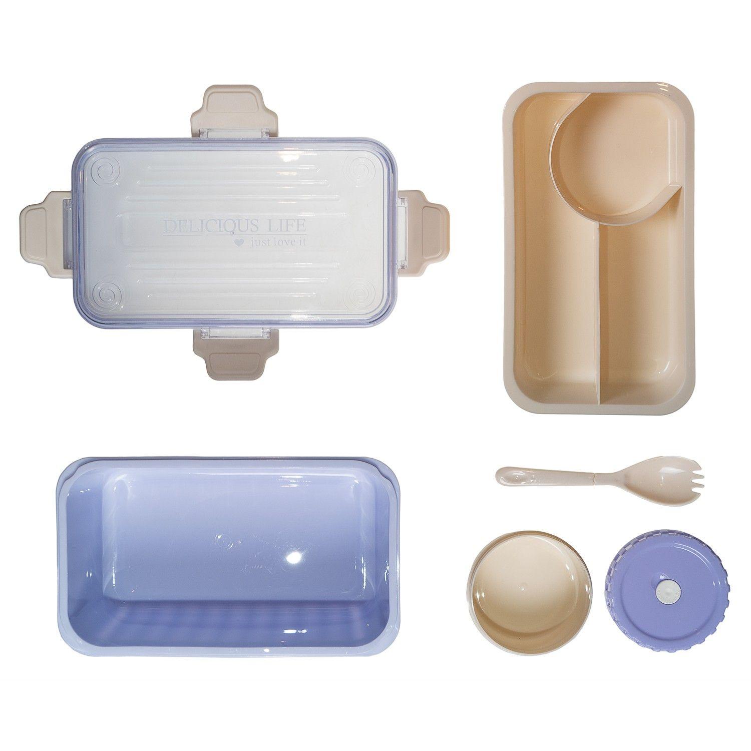 Lonchera Bento Box Rectanguar Lila Topsoc-2