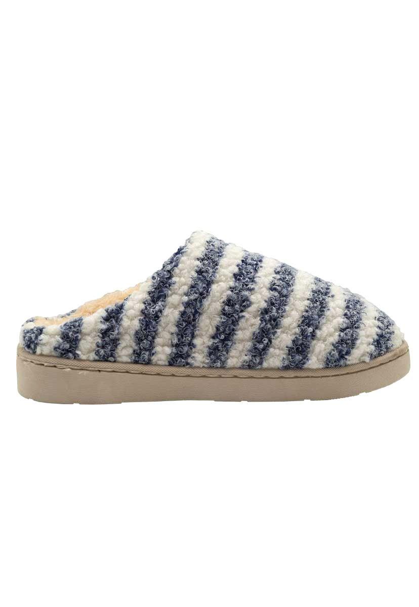 Pantufla Hombre Corderito Azul Topsoc-1